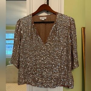 Velvet by Graham & Spencer sequin top- size XS NWOT